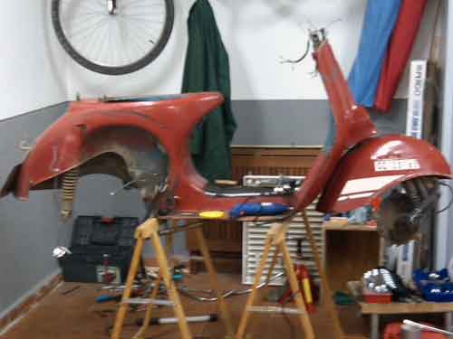 Vespa Antes de la Remodelaci&oacute;n